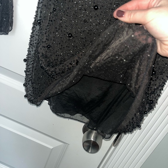 Oh Polly Black Embellished Dress - Picture 8 of 9